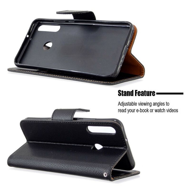 Flip Cover Huawei P40 Lite E Læder Cover Litchi Rabat Oblique