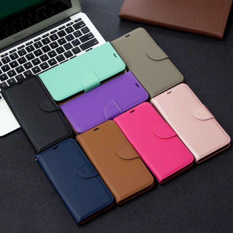 Flip Cover Huawei P40 Lite E Læder Cover Litchi Rabat Oblique