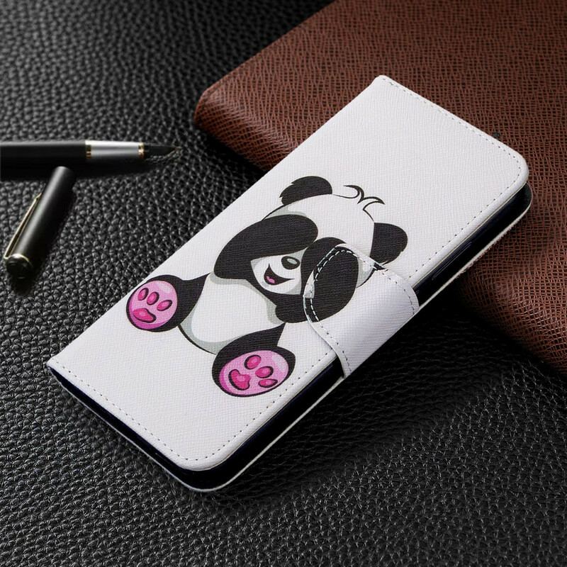 Flip Cover Huawei P40 Lite E Panda Sjov