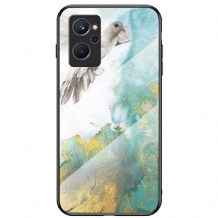 Cover Realme 9i Farver Marmor Hærdet Glas