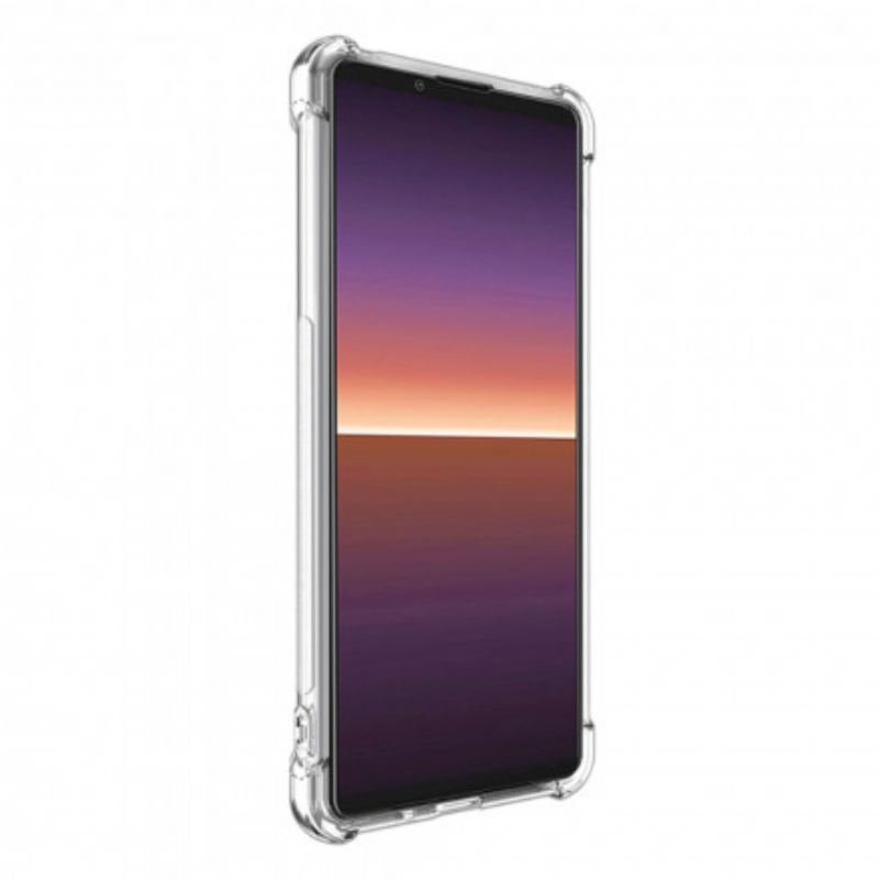 Cover Sony Xperia 1 III Gennemsigtig Med Imak Skærmfilm