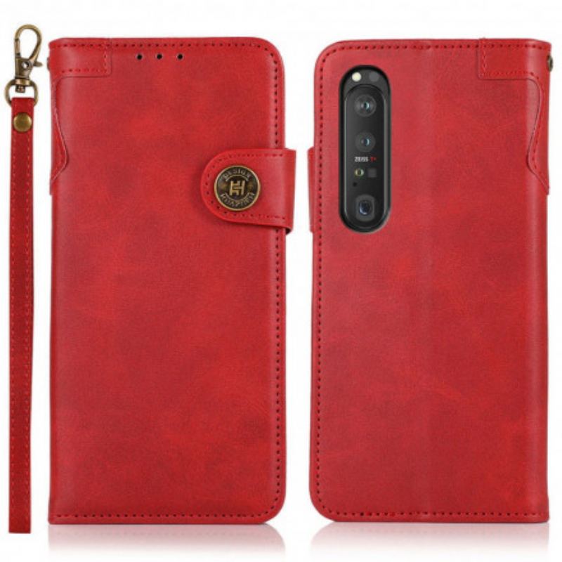 Flip Cover Sony Xperia 1 III Khazneh Magnetisk Knap