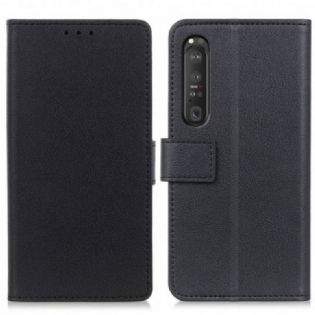 Flip Cover Sony Xperia 1 III Klassisk Kunstlæder