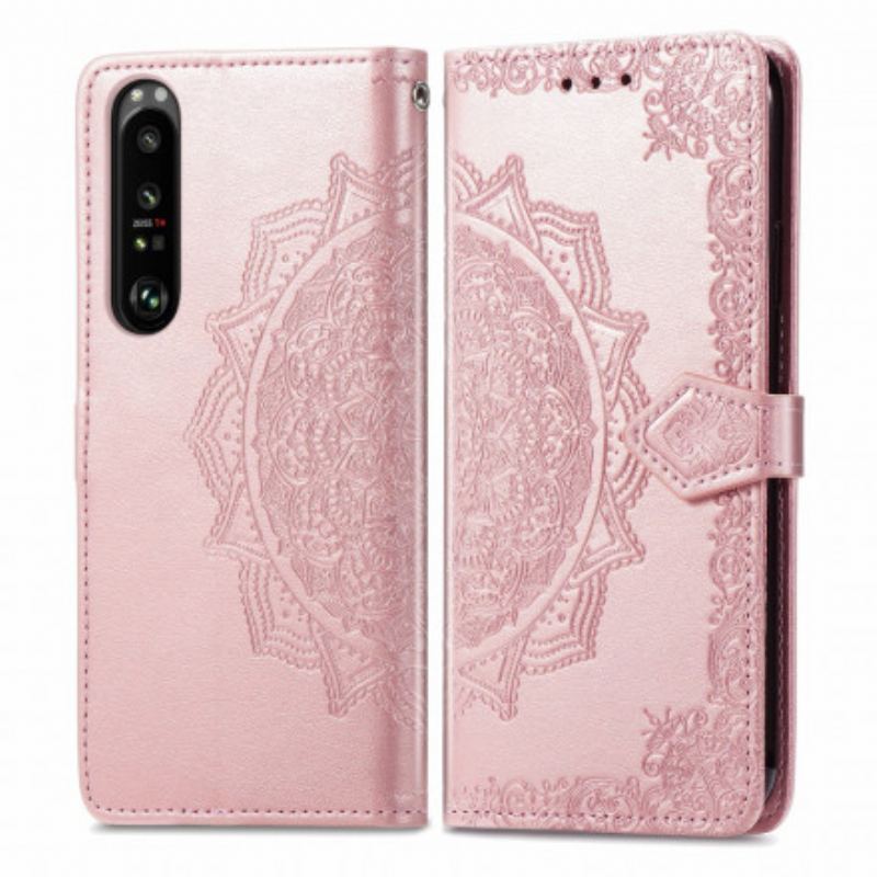 Flip Cover Sony Xperia 1 III Mandala Middelalder