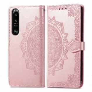 Flip Cover Sony Xperia 1 III Mandala Middelalder