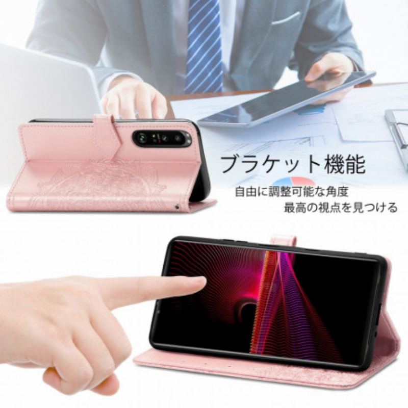 Flip Cover Sony Xperia 1 III Mandala Middelalder