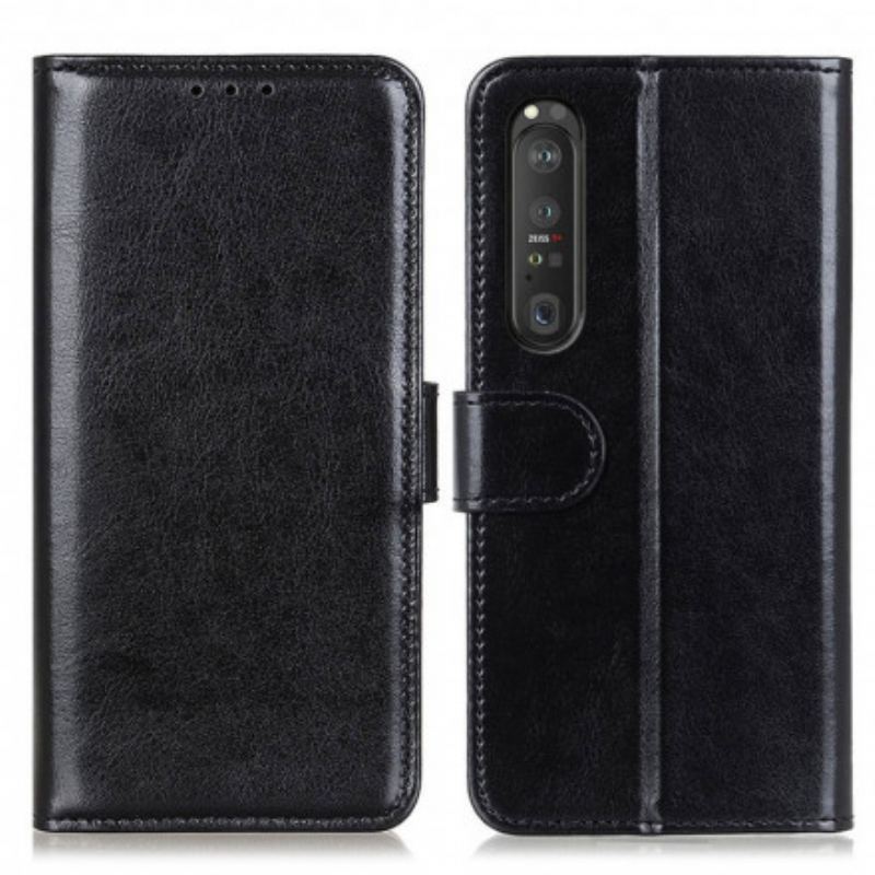 Læder Cover Sony Xperia 1 III Finesse I Kunstlæder