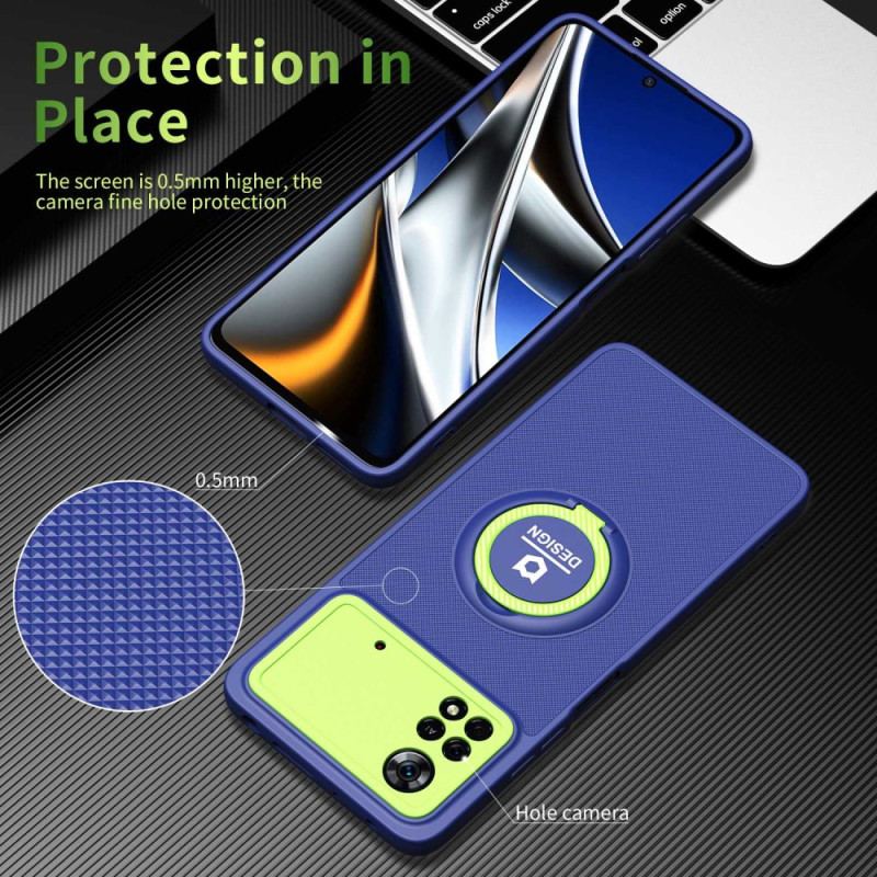 Cover Poco X4 Pro 5G Bicolor Ring-støtte