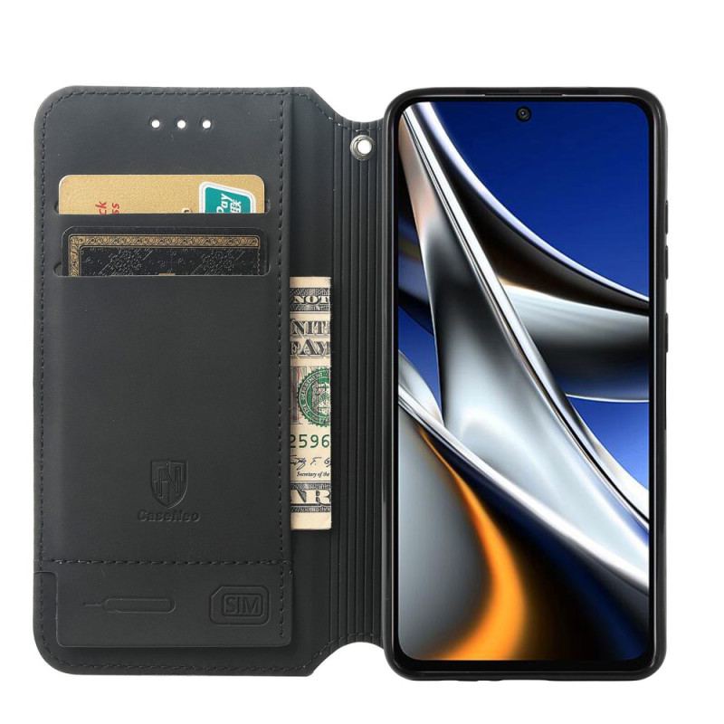 Cover Poco X4 Pro 5G Flip Cover Caseneo Rfid Design