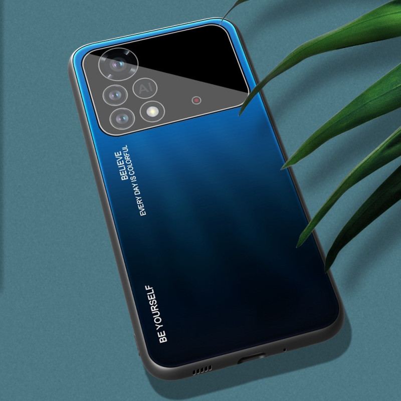 Cover Poco X4 Pro 5G Hærdet Glas Vær Dig Selv