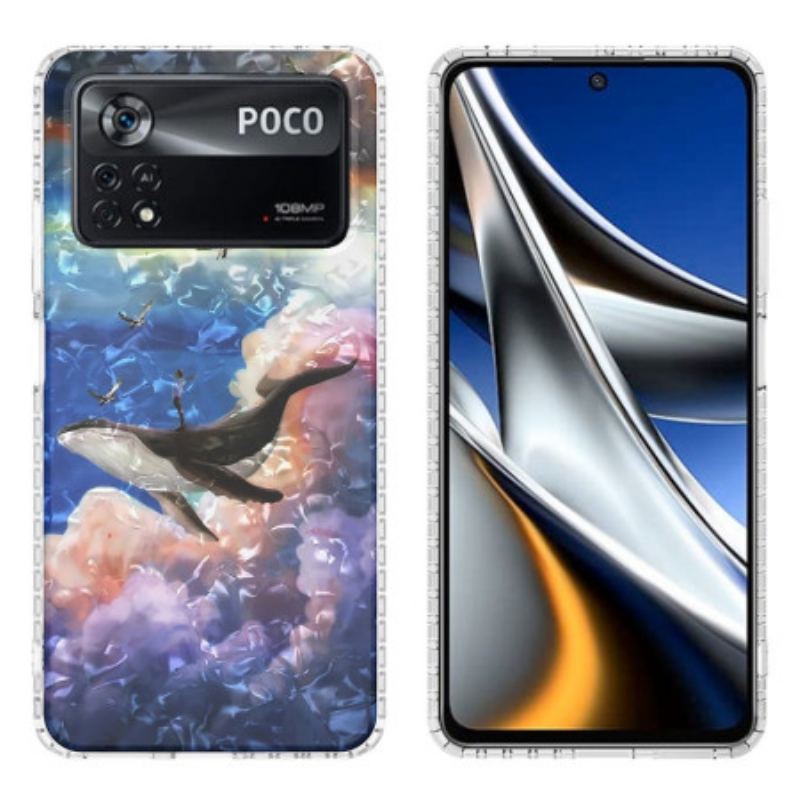 Cover Poco X4 Pro 5G Stiliseret Hval