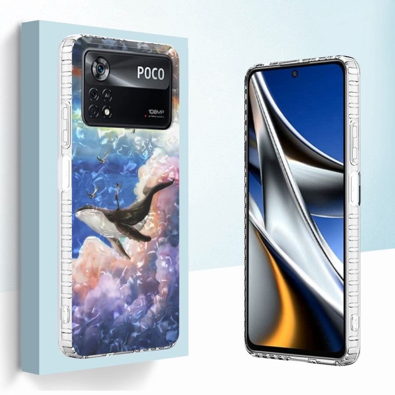 Cover Poco X4 Pro 5G Stiliseret Hval