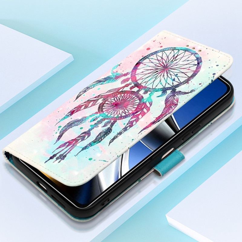 Flip Cover Poco X4 Pro 5G Med Snor Strap Dream Catcher