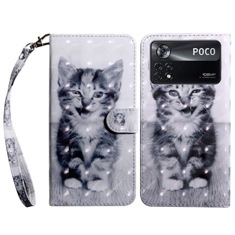 Flip Cover Poco X4 Pro 5G Med Snor Strappy Killing