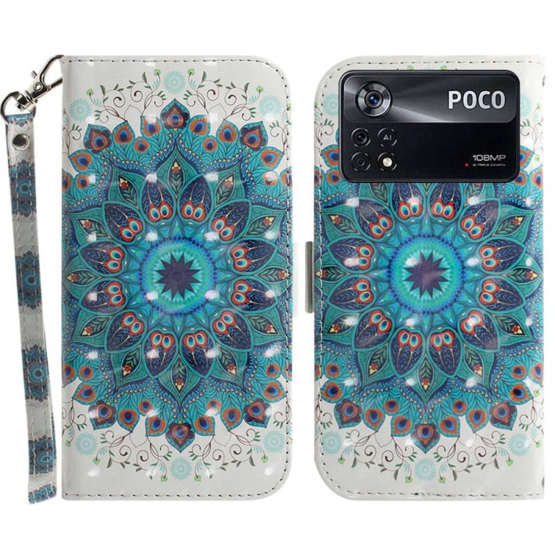 Flip Cover Poco X4 Pro 5G Med Snor Strappy Mandala