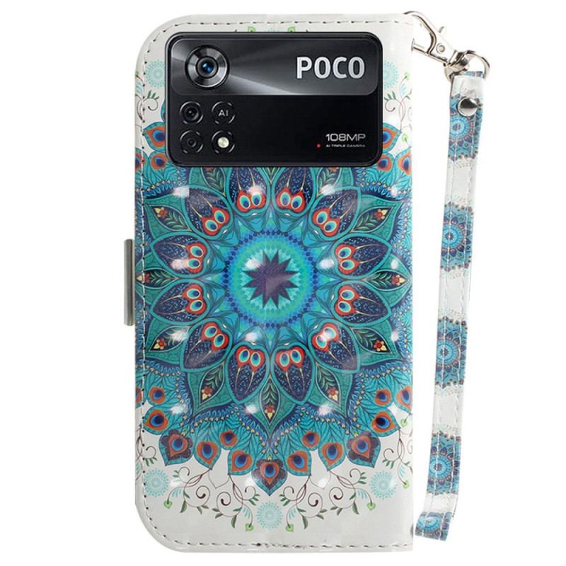 Flip Cover Poco X4 Pro 5G Med Snor Strappy Mandala