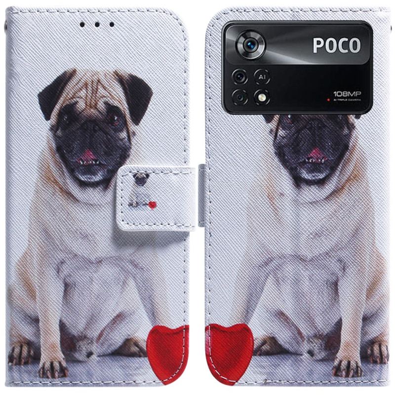 Flip Cover Poco X4 Pro 5G Mops Hund