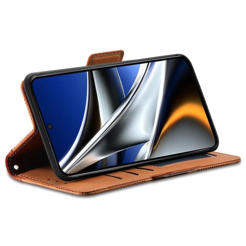 Læder Cover Poco X4 Pro 5G Vintage-stil