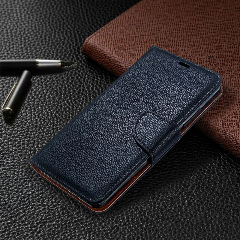 Flip Cover Xiaomi Mi Note 10 / 10 Pro Med Snor Strappy Med Farvet Litchi-lædereffekt