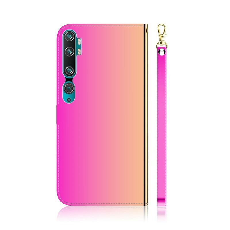 Flip Cover Xiaomi Mi Note 10 / 10 Pro Spejlcover I Imiteret Læder
