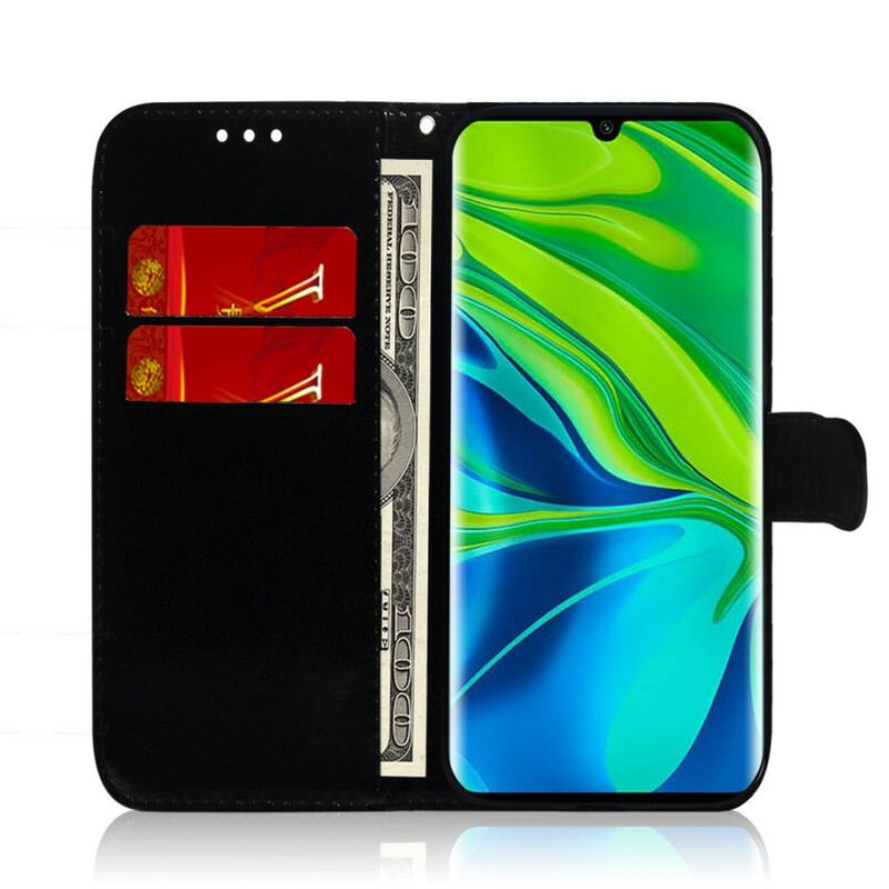 Flip Cover Xiaomi Mi Note 10 / 10 Pro Spejlcover I Imiteret Læder