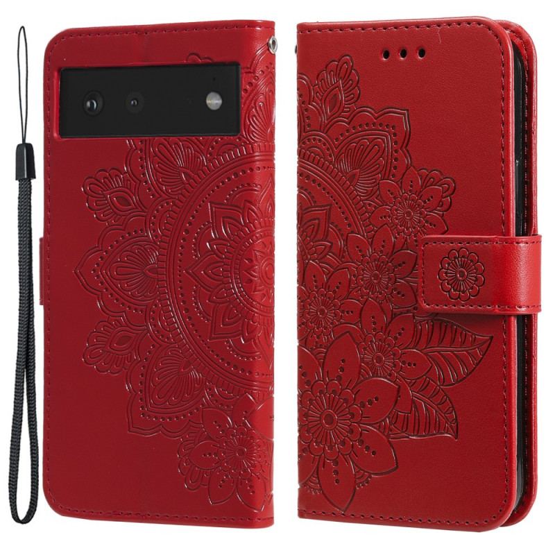 Flip Cover Google Pixel 6 Blomster Mandala