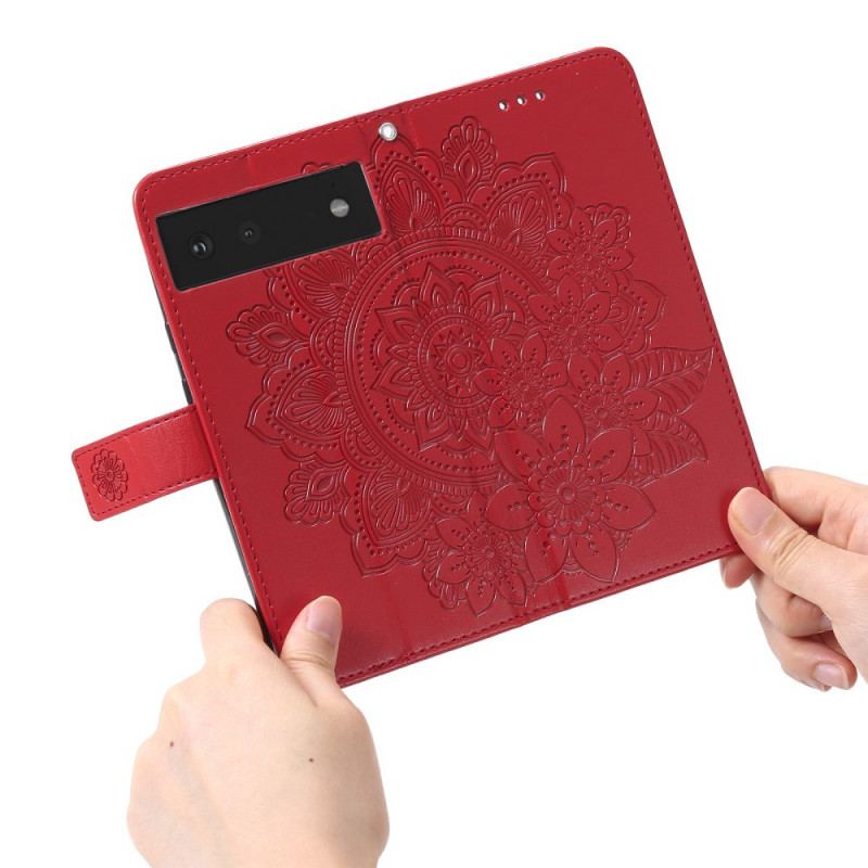 Flip Cover Google Pixel 6 Blomster Mandala