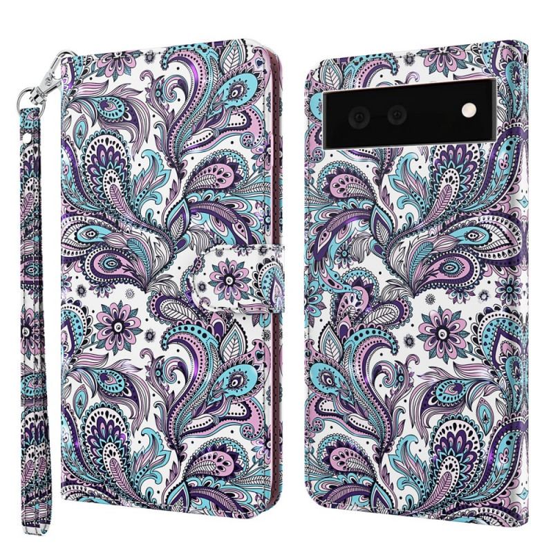 Flip Cover Google Pixel 6 Blomster Mønstre