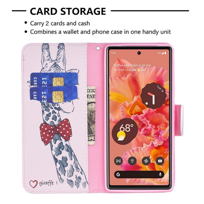 Flip Cover Google Pixel 6 Brainy Giraf