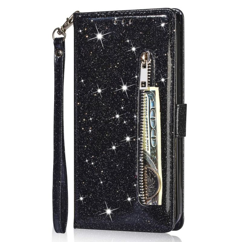 Flip Cover Google Pixel 6 Glitter Møntpung