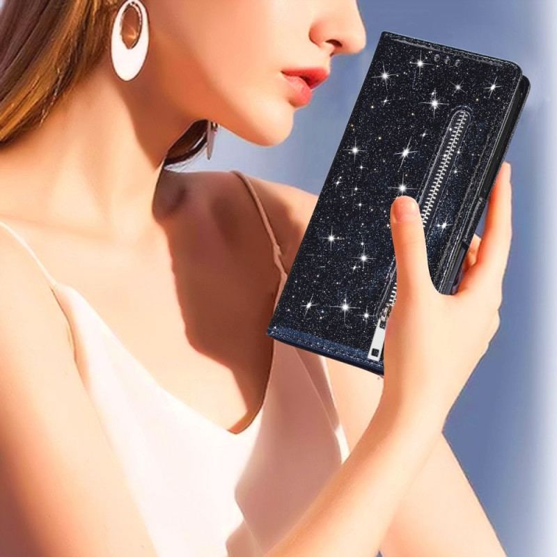 Flip Cover Google Pixel 6 Glitter Møntpung
