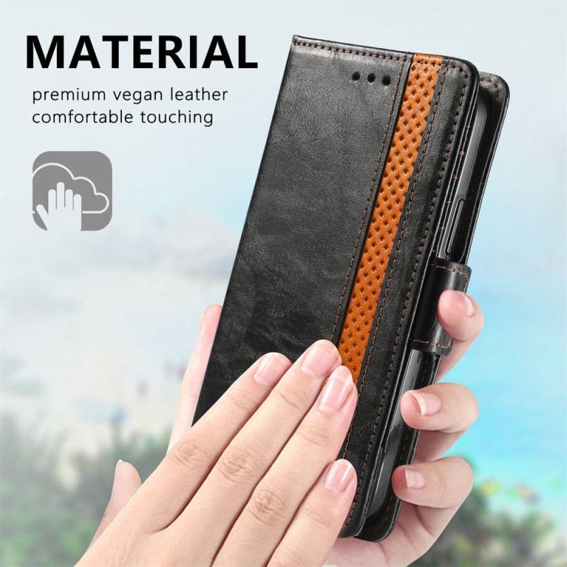 Flip Cover Google Pixel 6 Tofarvet Dobbeltlås Caseneo