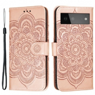 Læder Cover Google Pixel 6 Fuld Mandala