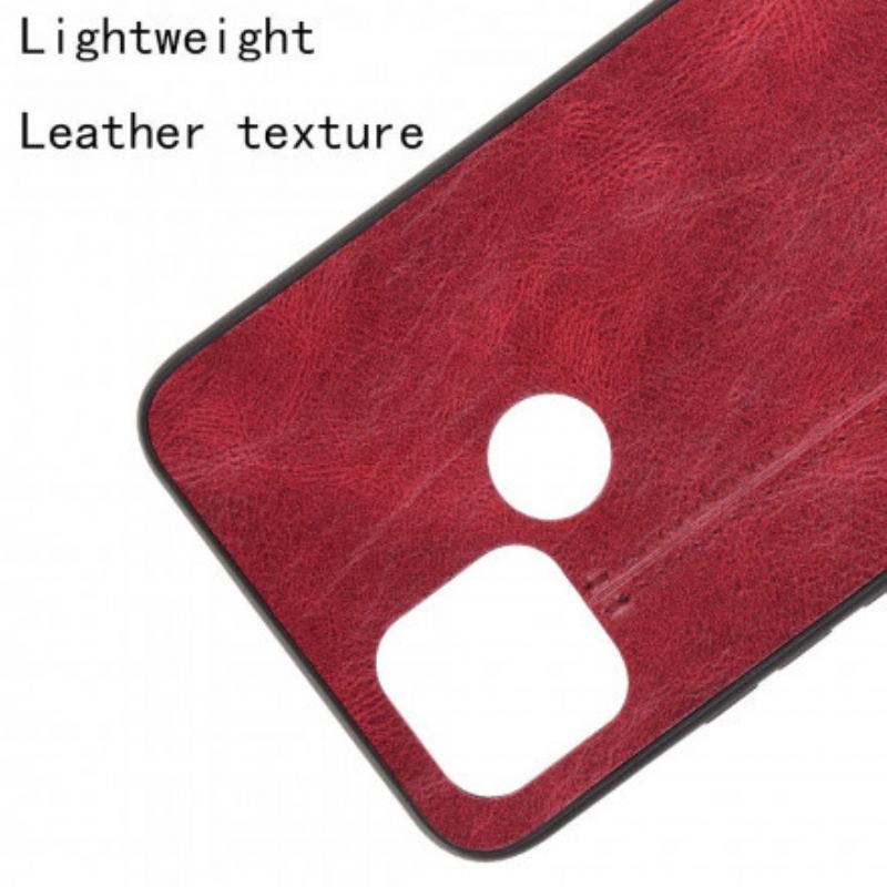Cover Oppo A15 Couture Lædereffekt