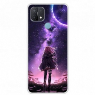 Cover Oppo A15 Magisk Fuldmåne