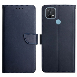 Flip Cover Oppo A15 Ægte Nappa Læder