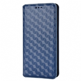 Cover Samsung Galaxy M23 5G Flip Cover 3d Cube Lædereffekt