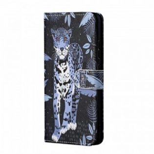 Flip Cover Samsung Galaxy M23 5G Med Snor Strappy Leopard
