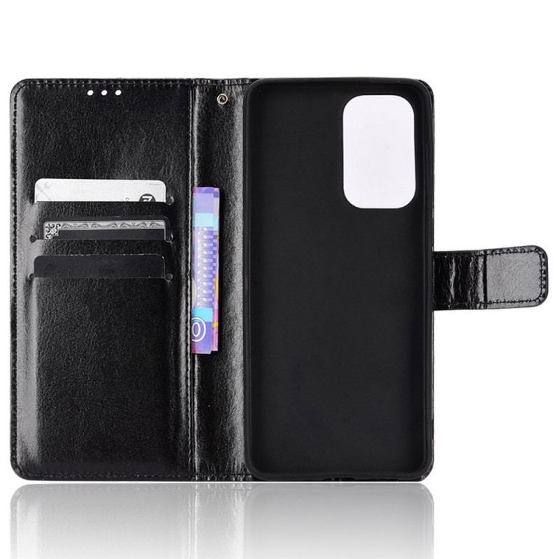 Flip Cover Samsung Galaxy M23 5G Prangende Kunstlæder