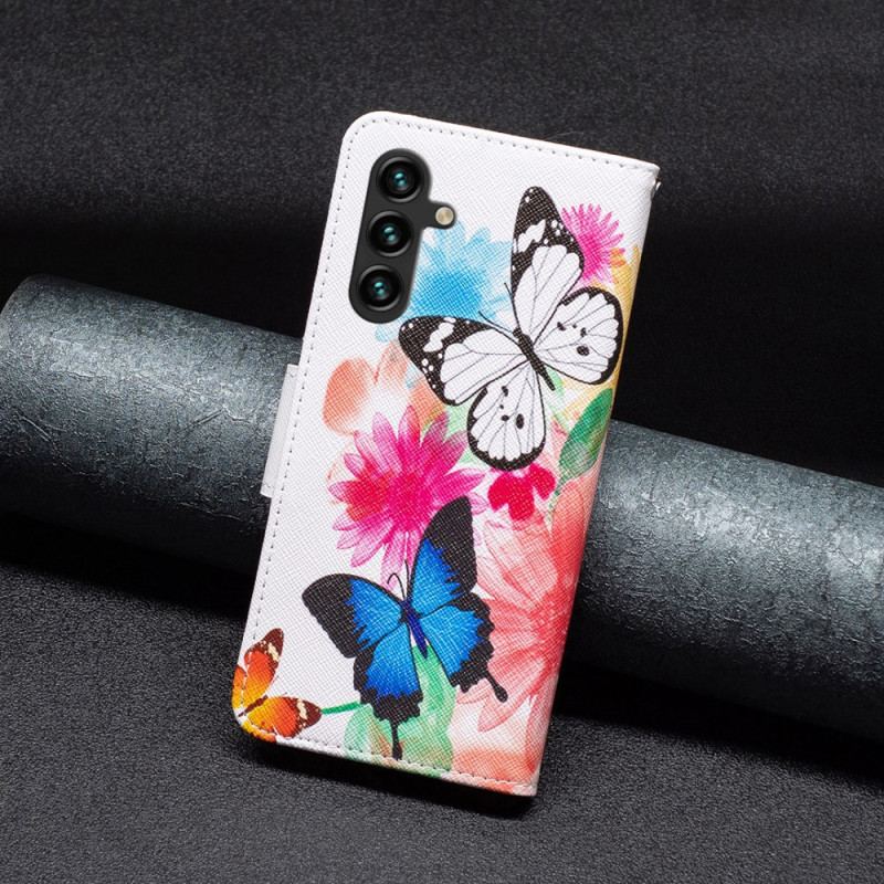 Flip Cover Samsung Galaxy A15 To Sommerfugle