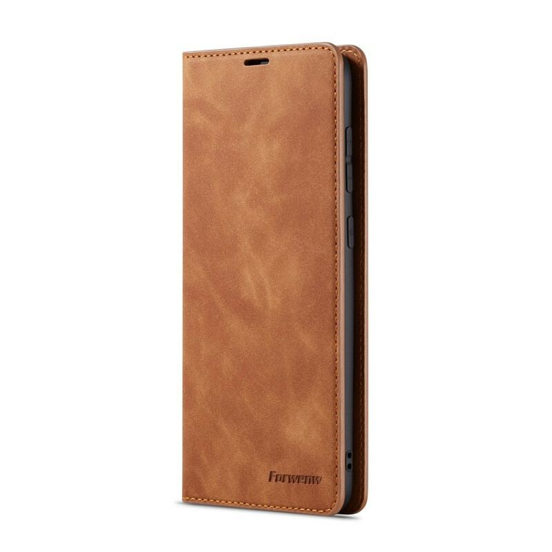 Cover Samsung Galaxy A70 Flip Cover Forwenw Lædereffekt