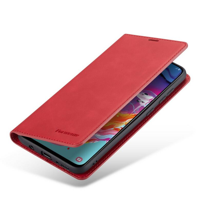 Cover Samsung Galaxy A70 Flip Cover Forwenw Lædereffekt