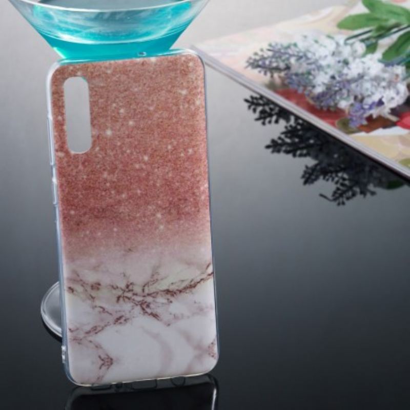 Cover Samsung Galaxy A70 Glitter Marmor