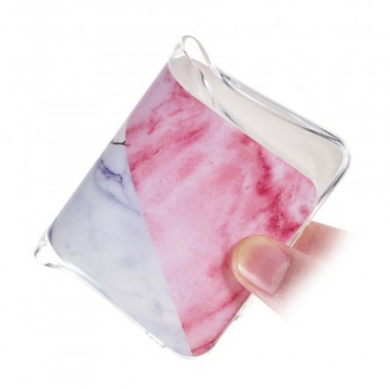 Cover Samsung Galaxy A70 Marmoreret Blommeblomst