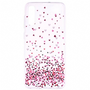 Cover Samsung Galaxy A70 Sømløse Flere Røde Hjerter
