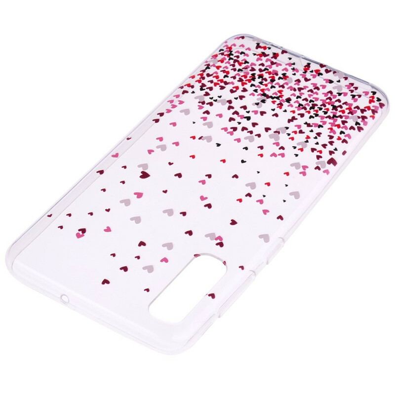 Cover Samsung Galaxy A70 Sømløse Flere Røde Hjerter