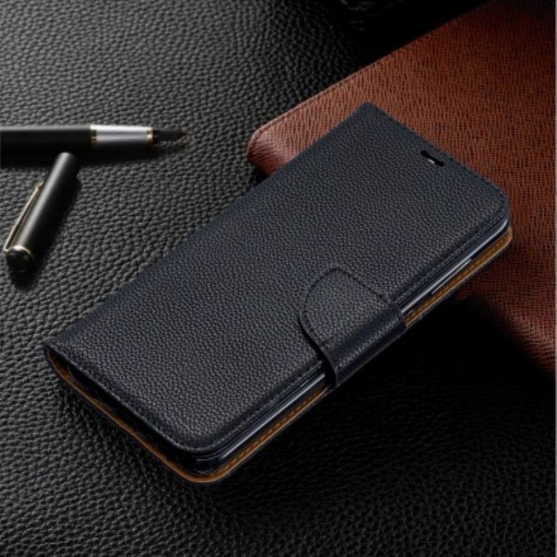 Flip Cover Samsung Galaxy A70 Læder Cover Litchi Rabat Oblique
