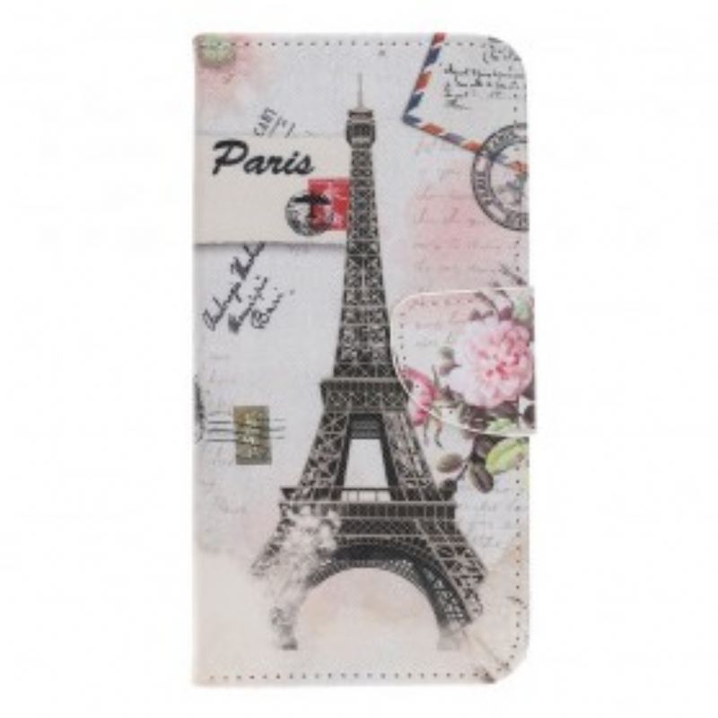Flip Cover Samsung Galaxy A70 Retro Eiffeltårnet