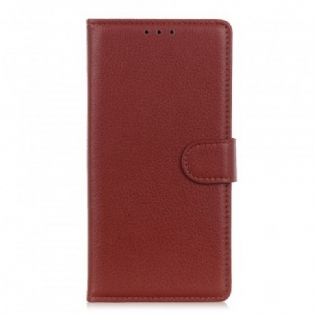 Flip Cover Samsung Galaxy A70 Traditionelt Imiteret Læder