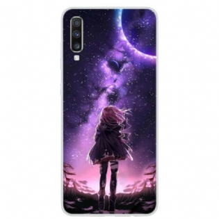 Mobilcover Samsung Galaxy A70 Magisk Fuldmåne